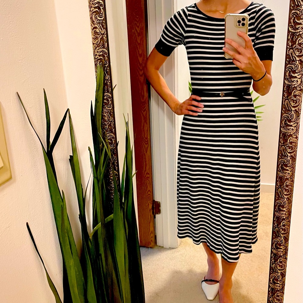 Ralph Lauren waffle knit fit and flare dress